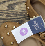 Universal Thread Penny Studded Mary Jane Flats 94303795 Brown 6.5M