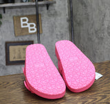 Shade & Shore Womens Neida Eva Two Band Footbed Sandals 86509395 Hot Pink 10M