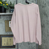 Athleta Womens Ribbed Long Sleeve V-Neck Shirt 167059b6519e63 Pink 3X