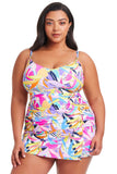 Bleu By Rod Beattie Top with Adjustable Straps and Underwire Blue Multi 16W