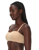 Maidenform Womens Strapless Bra with Stay-Put Tech Wireless Almond Brown L