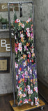 Bar III Womens Floral-Print Tiered Cover Up MBTH25834 Multi Black L