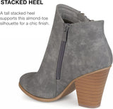 Journee Collection Women's Tru Comfort Foam Vally Bootie Ankle Boot Gray 7.5M