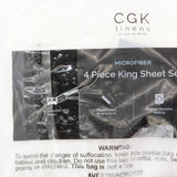 CGK Linens Comfy Breathable 4-Piece Sheet Set Antique White King