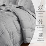 Urban Habitat Quilt Set Crinkled Channel Quilting Coverlet Set UH13-2523