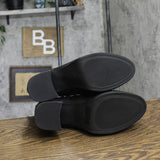 Universal Thread Womens Block Heel Faux Leather Boots Black 10M