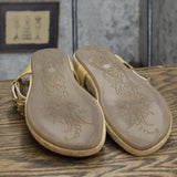 A New Approach Womens Vintage Suede Thong Strap Sandals 16740287e1bc94 Brown 6M