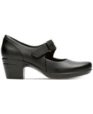 Clarks Women's Emslie Lulin Pumps 26129221 Black Leather 9.5M