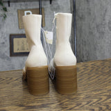 Universal Thread Jenna Platform Boots with Memory Foam Insole Off White 6M