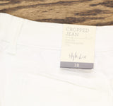 Style & Co Womens High Rise Cropped Jeans White 12