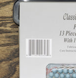 Classical Spa Collection Curtain Set with Hooks Gray Multi 70 in. x 72 in.