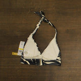 Anne Cole Printed Halter Bikini Top 25MT12245 Black / White Multi M
