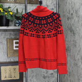 Tommy Hilfiger Women's Fair Isle Turtleneck Sweater J2XS0785