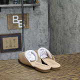 Journee Collection Womens Knit Slip-On Aniee Mules ANIEE Beige Brown 7M