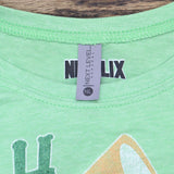 Netflix Girls Stranger Things Hhs Short Sleeve Tee T Shirt Green Apple S