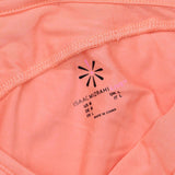 Isaac Mizrahi Live! Womens 3/4-Sleeve Knit Top w/ Cross Tropical Coral Pink M