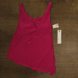 Magicsuit Solid Cowl Neck Underwire Tankini Swim Top 6006076 Ruby Pink 10