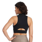All In Motion Womens Light Support High-Neck Crop Sports Bra 89809232 Black XS