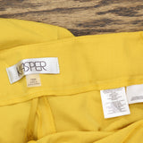 Kasper Womens Plus Size Fly Front Slim Pant 10902147 Butterscotch Yellow 18W