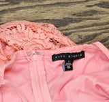 City Studios Juniors Lace Halter Fit & Flare Dress Pink 11