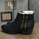 Journee Collection Womens Double Zipper Jayda Bootie JAYDA-BOOTIE Black 7.5M