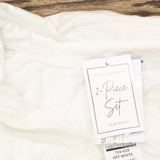 Blue Island Womens Cover Up Cotton Shirt 734-628 Ivory Off White M