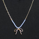 Erica Lyons Chain Necklaces Gold / Blue Multi 16" + 3" 17" + 3" 18" + 3"