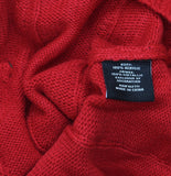 33 Degrees Tinsel Garland Bells Tie-Front Holiday Cardigan Red S