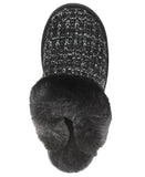 Style & Co Rayaa Quilted Faux Fur Slippers 10021612600 Black Beauty 5M