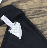 Becca Womens Modern Edge Textured Rib Halter Swim Bikini Top 543857 Black M