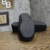 Auden Women's Suede Faux Fur Lined Slippers Black 7M
