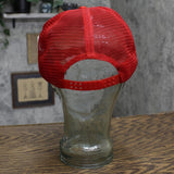 San Sun Mens Vintage Morningstar's Garage Trucker Baseball Hat Cap Red OS