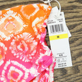 Anne Cole High Waist Foulard Tie Dye Bikini Swim Bottom Tie Dye Foulard Pink M