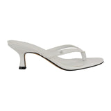 Calvin Klein Womens Opelle Heeled Sandal Kitten KCOPELLE2 White 7.5M
