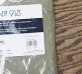 No. 918 Erica Crushed Sheer Voile Grommet Curtain Panel Green 51x72