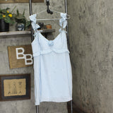 Wild Fable Womens Rosette Mini Babydoll Holiday Dress 91907817 Blue L