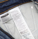 Levi's Womens Wedgie Button Fly Straight Jeans Indigo Here We Go Blue 26x28