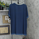 AT&T Womens Cross Stitch Graphic Performance T-Shirt Tee 16666ecbbb1793 Blue 3X