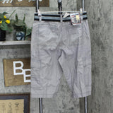 Iron Co. Mens Cargo Khaki Messenger Shorts with Belt L434777