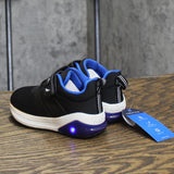 Nautica Boys Toddler Light-Up Athletic Sneaker Black / Cobalt 7T