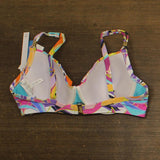 Bleu Rod Beattie Cup Size Convertible Underwire Bikini Swim Top White Multi 36D