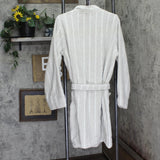 Arch Studio Terry Bath Robe Belted 100202466LX Gray Cloud Stripe L / XL