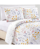 Great Bay Home Marianne Floral 3-Piece Quilt Set Colorful Bouquets White King