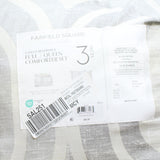 Fairfield Square Geometric Reversible Comforter Neutral Gray Multi Full / Queen