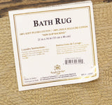 Knightsbridge 100% Plush Cotton Circles Bath Rug Mat Stone Brown 21x34