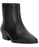 INC International Concepts Low Heel Side Zip Ankle Booties Black Beauty 6M