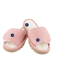Isotoner Womens Active Recycled Adjustable Slide Slippers 8840 Clay Pink XL