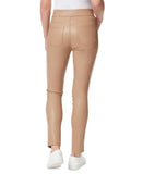 Gloria Vanderbilt Avery Faux-Leather Pull-On Leggings Bucksin Beige Brown 10