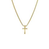 Hey Harper Waterproof Rope Chain Cross Faith Pendant Necklace Gold Yellow 18"
