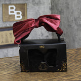 Inc International Concepts Womens Velvet Bow Earmuffs Gift Box Fuzzy Red / Black